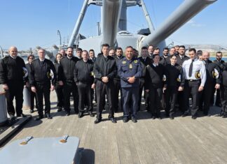 Visit of Students from the Hellenic Navy Command and Staff College to the Battleship G. Averof 9th March 26