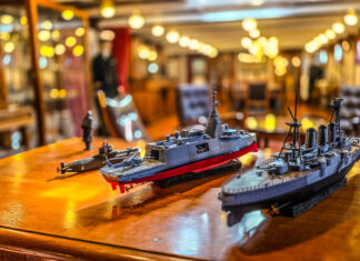 A rare opportunity aboard Battleship HS G. AVEROF today the 15th of March.